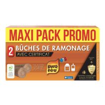 2 Bûches de ramonage 1100g + Certificat